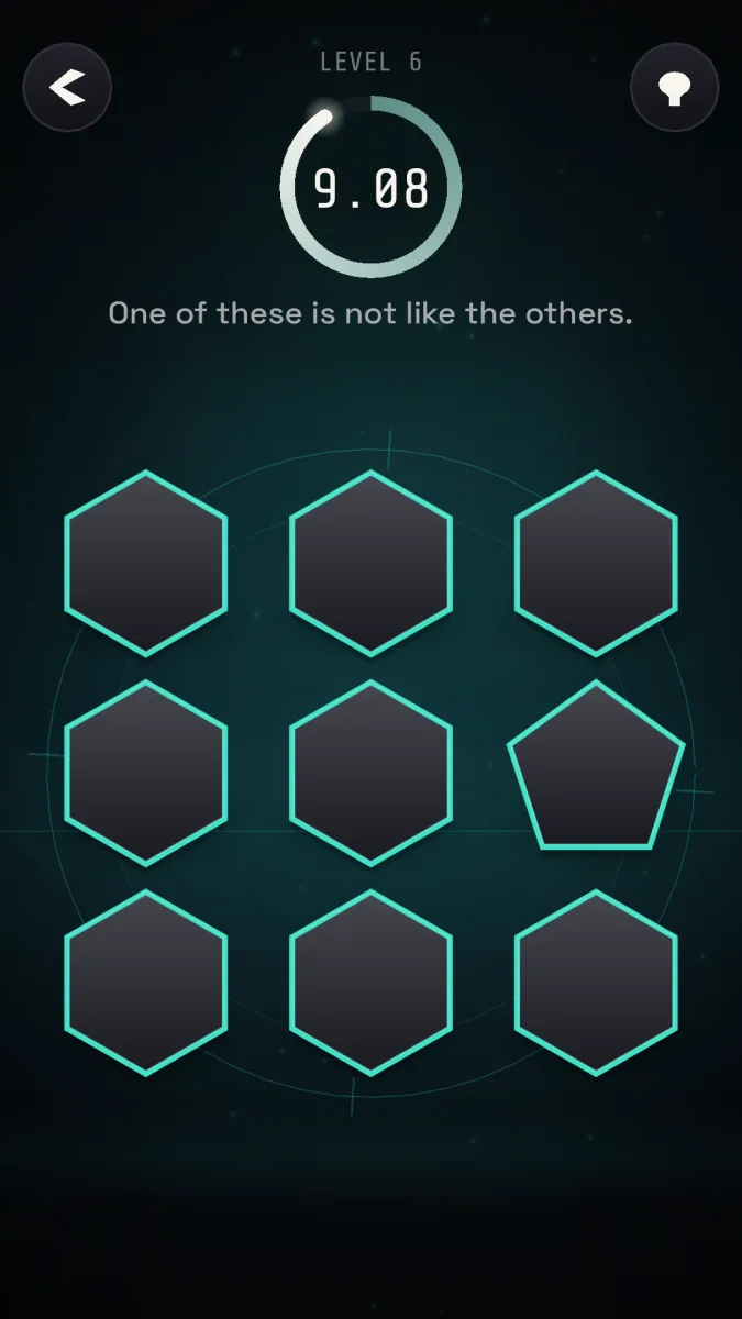 A 10 Seconds Left level asking the player to find the one item that is different, with the ten-second clock running